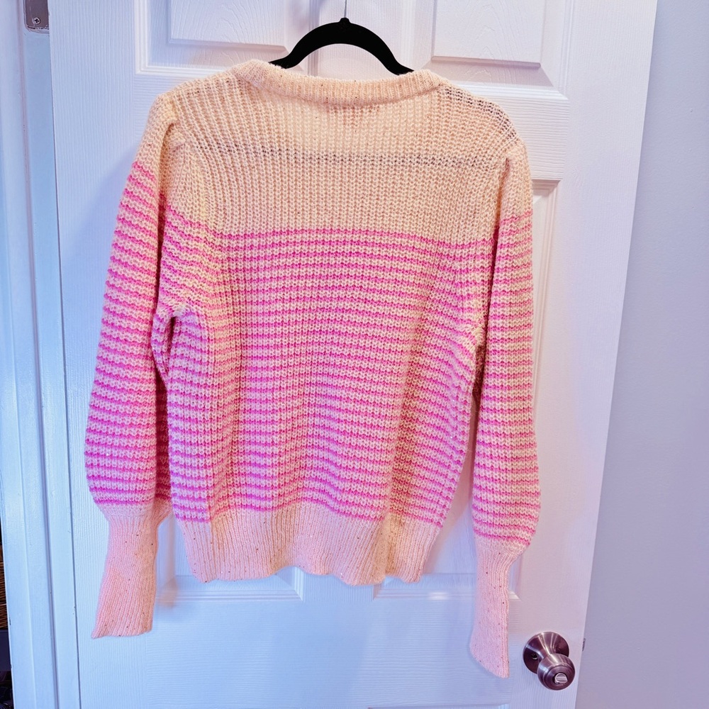 Lilly Pulitzer NWT Sparkling Peony Pink & Blushy Women's Sweater - Picture 2 of 7
